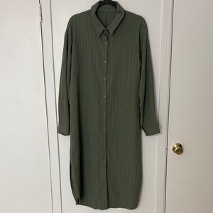 SHEIN Women's Sage Button Down Shirt